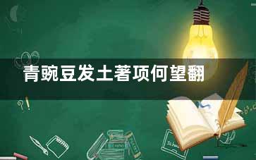 青豌豆发土著项何望翻芽了还能吃吗 青豌豆发芽了还能吃吗